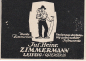 Preview: Zimmermann 1924 Zeitungswerbung