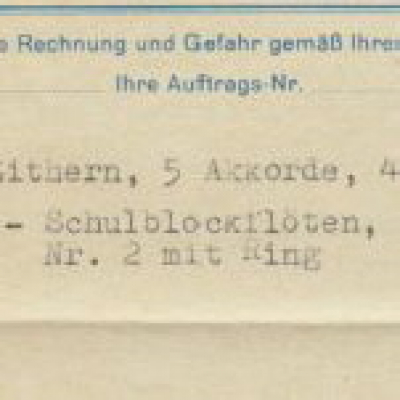 Rechnung 1940 Herwig
