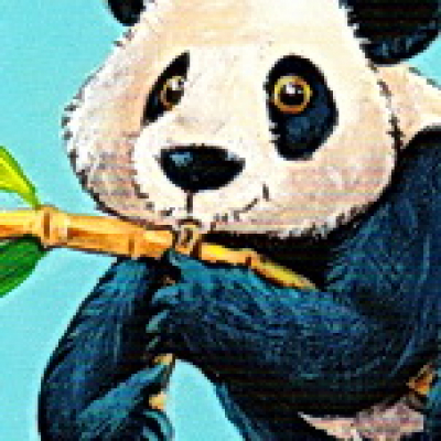 Flöten-Panda