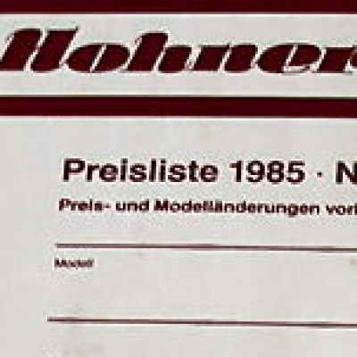 Hohner Preise 1985