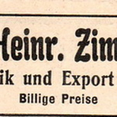 Zimmermann Zeitungswerbung