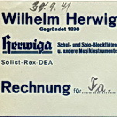 Rechnung 1941 Herwig
