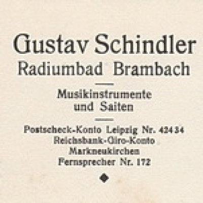Warenbestellkarte von Gustav Schindler - 1935